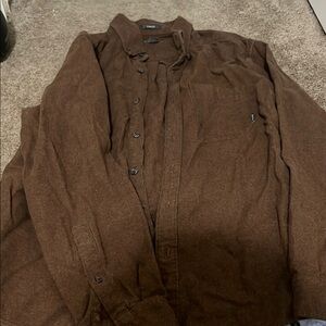 Eddie Bauer Brown Lightweight Shirt Jacket with Classic Design